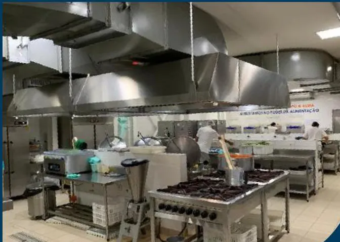 Cozinha industrial da Pronto Light